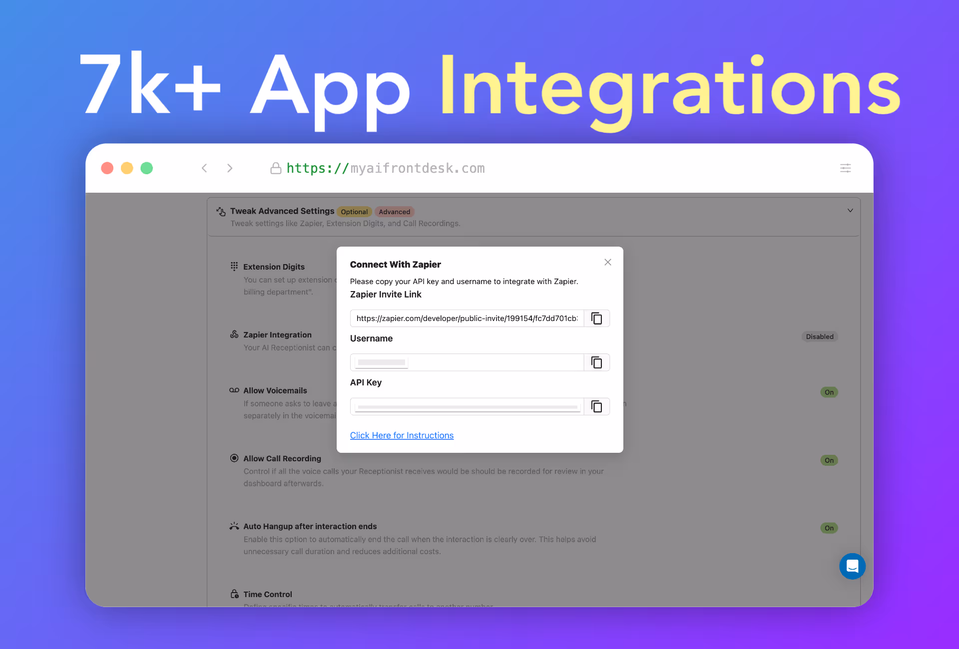 7000+ Integrations