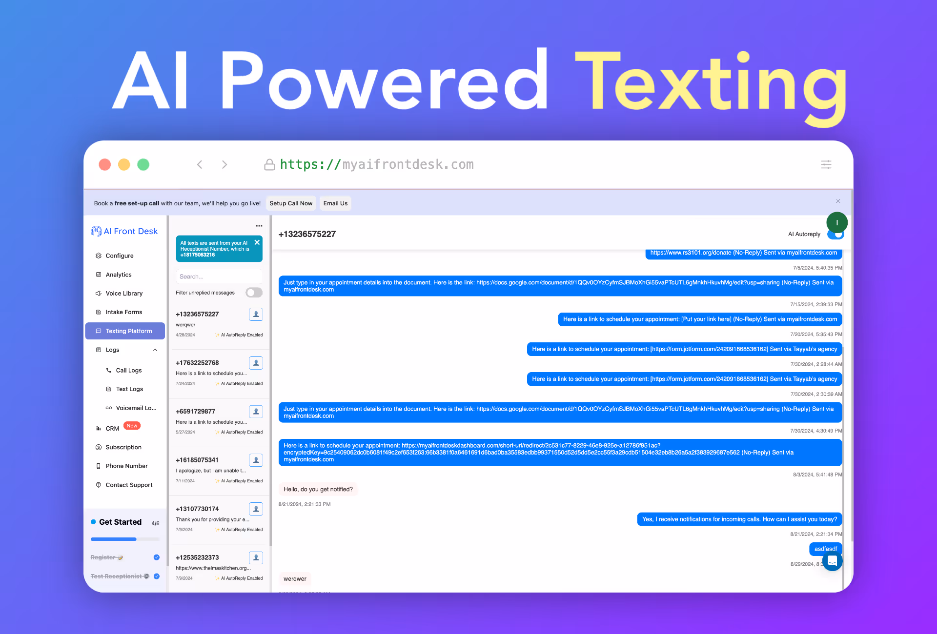 AI Powered Texting Platform
